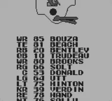 Image n° 4 - screenshots  : Tecmo Bowl